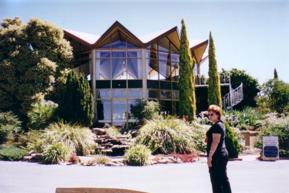 Nadia at the 'Barrosa' winery (& restaurant)