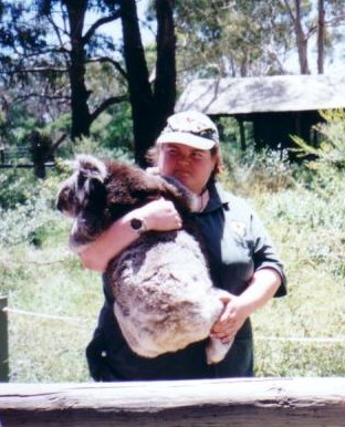 She didn't really look like she wanted us anywhere near her koala.