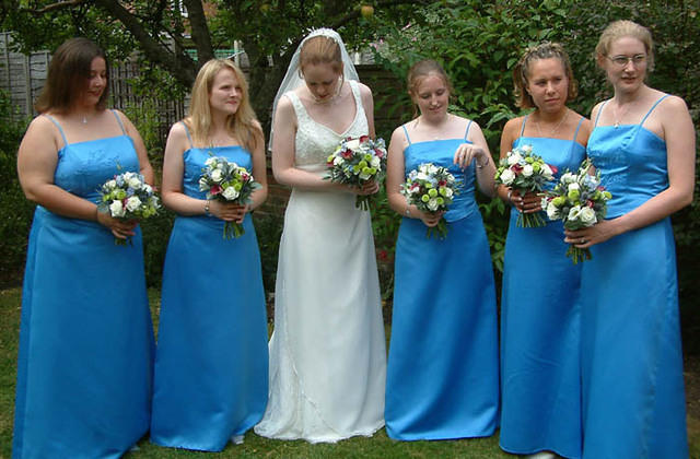 More of the bridesmaids, in Kirsty's backyard.