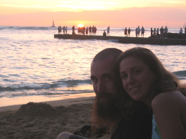 2006_0115_JessesAndMyFirstHawaiianSunset