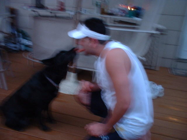 2004 0703 FeedingTheDog