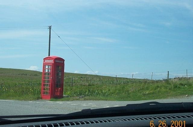 solitary phonebox
