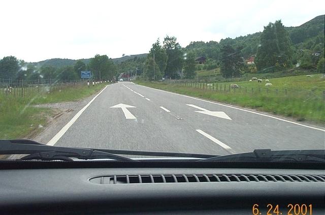 arrows on road