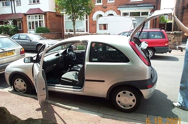 vauxhall corsa packing